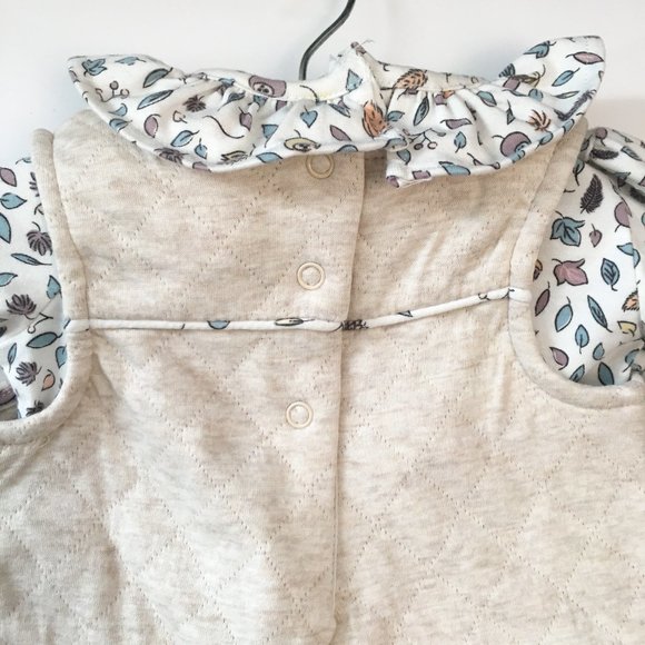 Dylan & Abby NEW Baby Girl 3 Piece Set Bunny Overalls Top Hat Size 6 to 9 Months - Picture 9 of 17